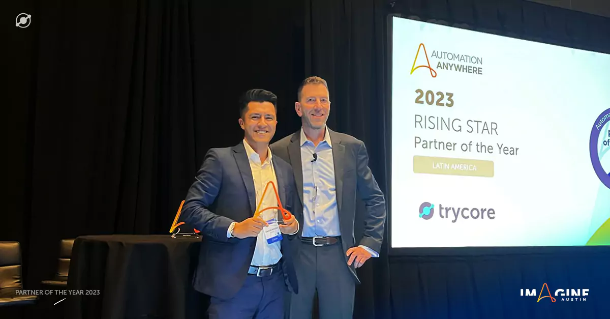 De izquierda a derecha: Benjamin Yerushalmi, Senior Vice President, Global Alliances & Channels at AAI, Carlos Segura, CEO Trycore